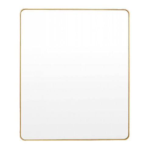Flynn Brass Curve Rectangular Mirror