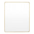Flynn Brass Curve Rectangular Mirror