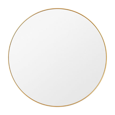 Bjorn Brass Round Wall Mirror