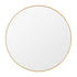 Bjorn Brass Round Wall Mirror