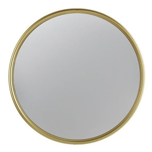 Jenil Gold Round Wall Mirror