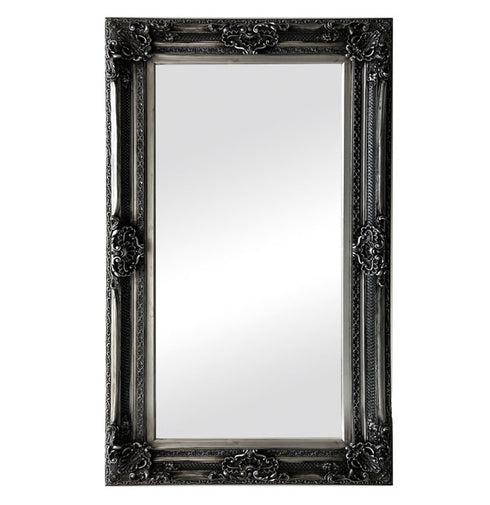 Gabriel Ornate Antique Silver Wall Mirror