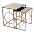 Melrose Mirrored Nest Side Table