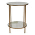 Cocktail Antique Gold Mirrored Side Table