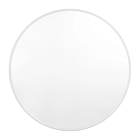 Bjorn Bright White Round Wall Mirror