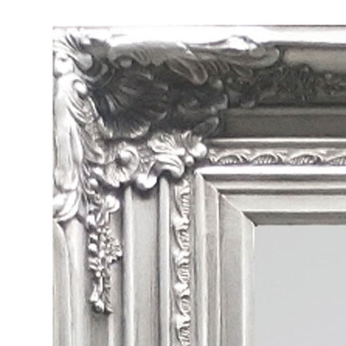 Freda Ornate Silver Wall Mirror