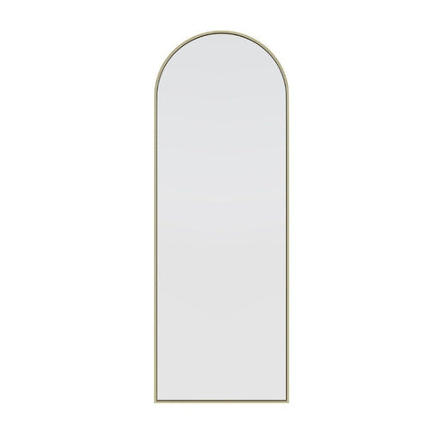 Apsel Arch Brushed Brass Wall Mirror