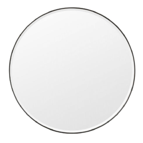 Lolita Black Round Wall Mirror