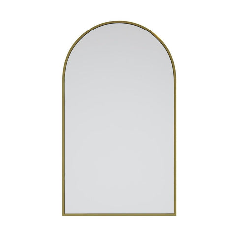 Apsel Arch Brushed Brass Wall Mirror