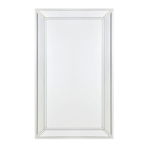 Zeta Beaded White Wall Mirror