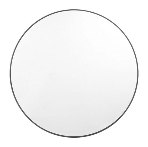 Bjorn Black Round Wall Mirror