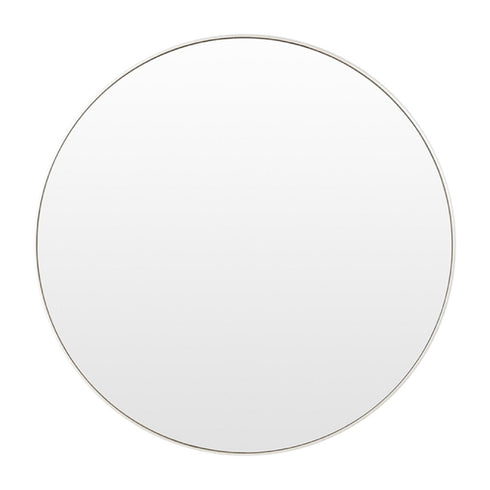 Bjorn Silver Round Wall Mirror
