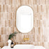 Aaden Pill Satin Brass Wall Mirror