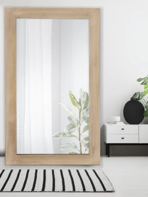 Marley Brushed Wood Wall Mirror