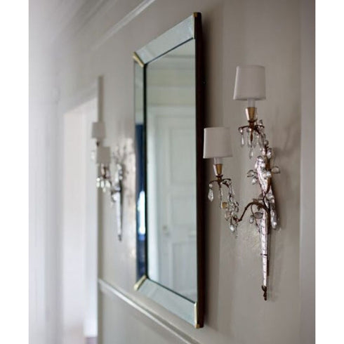 Maddox Premium Modern Non-Beaded Silver Wall Mirror