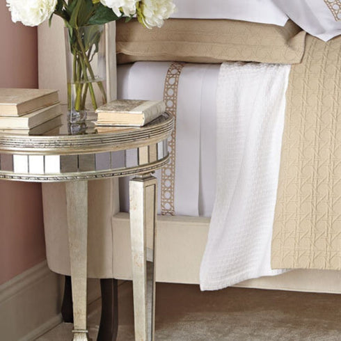 Deana Round Mirrored Side Table