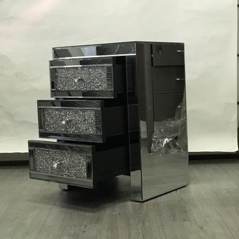Nila Mirrored Bedside Table