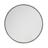 Osric Black Round Mirror