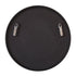 Osric Black Round Mirror