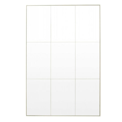 Loft Window Style Silver Wall Mirror