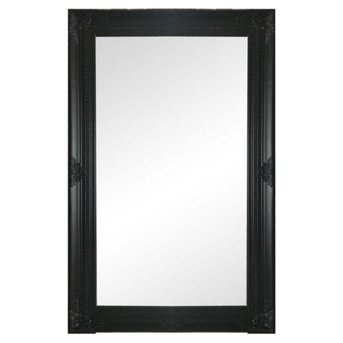 Freda Ornate Black Wall Mirror