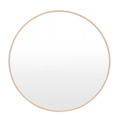 Simplicity Oak Round Wall Mirror
