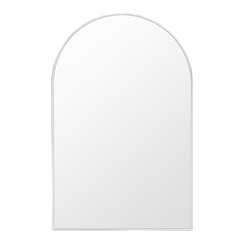Bjorn Arch Bright White Wall Mirror