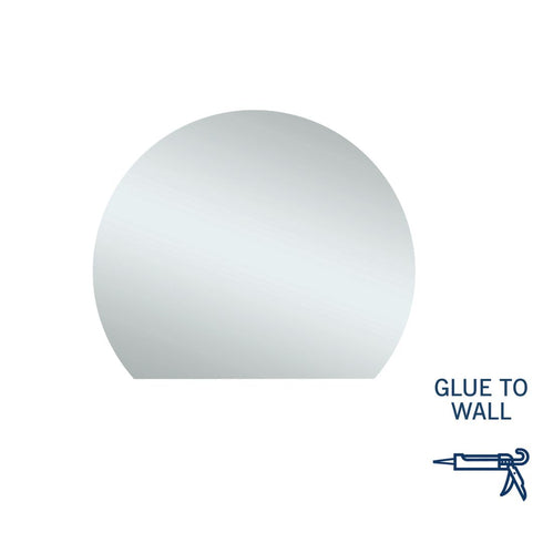 Hamilton D-shaped Bathroom Wall Mirror