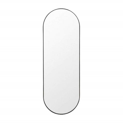 Bjorn Black Oval Wall Mirror