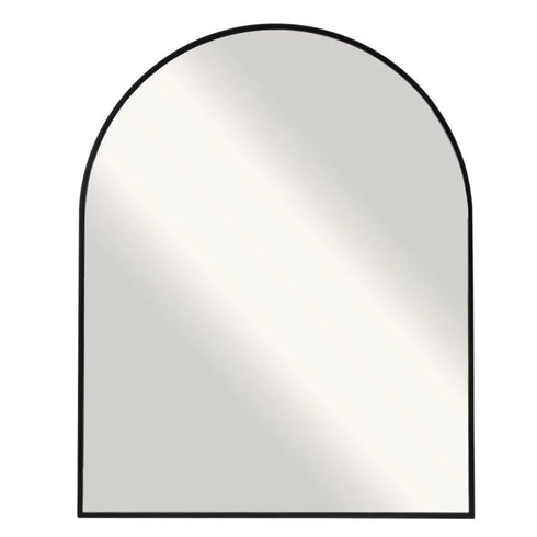 Alvina Arched Black Wall Mirror