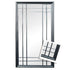 Edward Window Style Black Wall Mirror