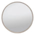 Angela Wood Grain Round Wall Mirror