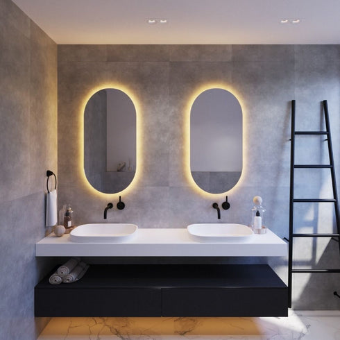 Ablaze Premium SO Range Back-Lit Oval LED Bathroom Mirror