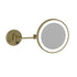 Ablaze LED 3x Magnification Brushed Brass Round Shaving Mirror