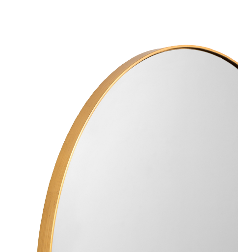 Bjorn Brass Round Wall Mirror