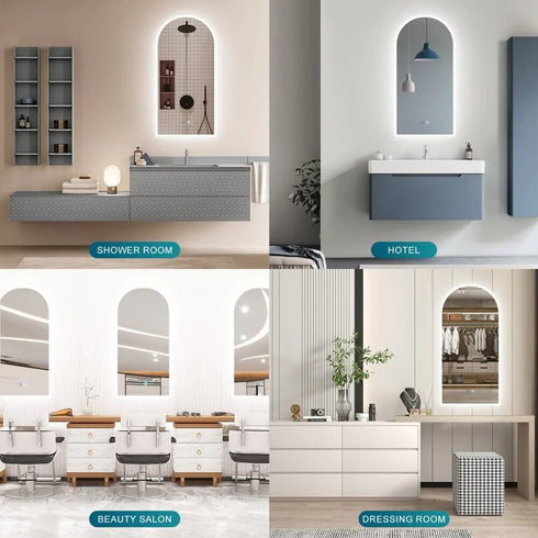 Enyd Arch Anti-Fog 3 Color Mode LED Wall Mirror