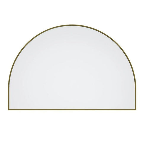 Apsel Arch Brushed Brass Wall Mirror