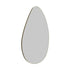Miel Pebble Shape Satin Brass Wall Mirror