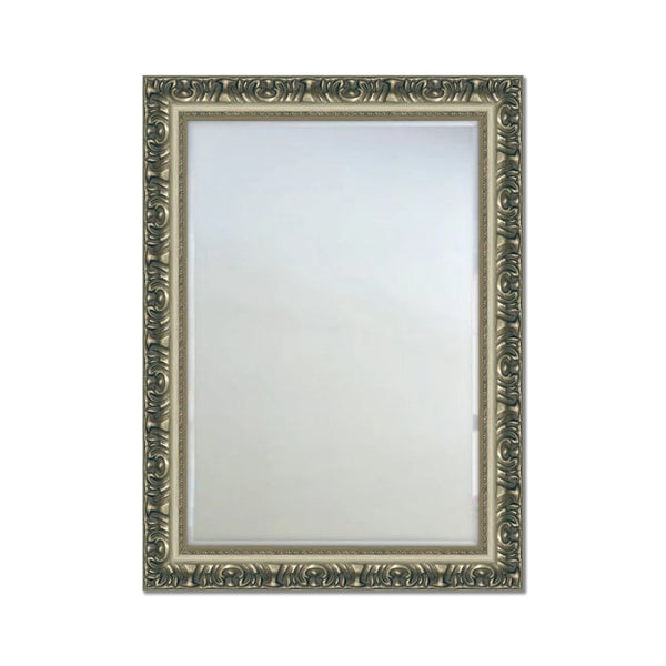Swirl Ornate Wall Mirror Silver