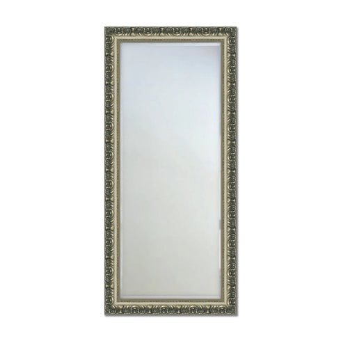 Swirl Ornate Wall Mirror Silver