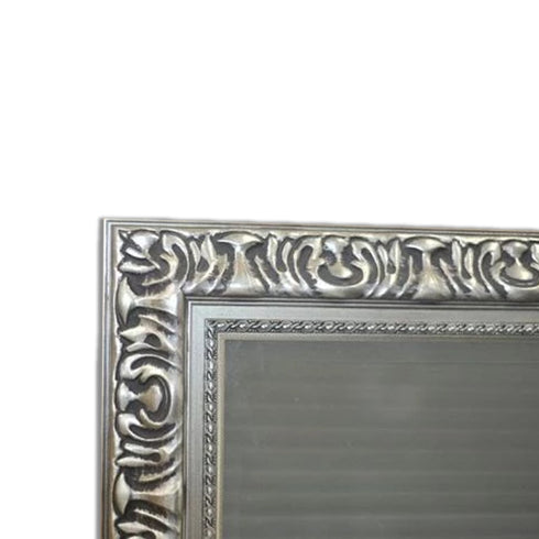 Swirl Ornate Wall Mirror Silver