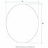 Cody Polished Oval Bathroom Mirror