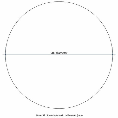 Kent Bevelled Round Wall Mirror