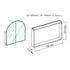 Amaris Black Arch Mirror Cabinet