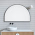 Apsel Arch Black Wall Mirror