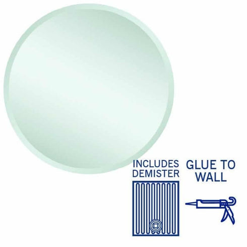 Kent Bevelled Round Wall Mirror