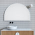 Apsel Arch White Wall Mirror