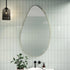 Miel Pebble Shape Satin Brass Wall Mirror