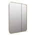 Zivile Rectangle Brass Mirror Cabinet