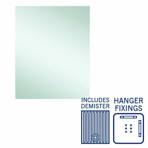 Jackson Rectangle Polished Edge Bathroom Wall Mirror